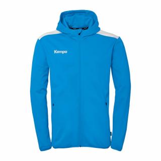 BLUZA ZAPINANA Z KAPTUREM EMOTION 27 KEMPA - niebieski/biały