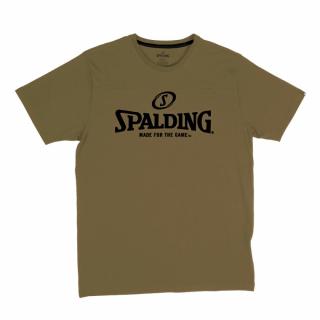 KOSZULKA ESSENTIAL LOGO SPALDING - khaki