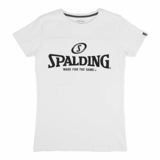 KOSZULKA ESSENTIAL LOGO WOMEN SPALDING - biały