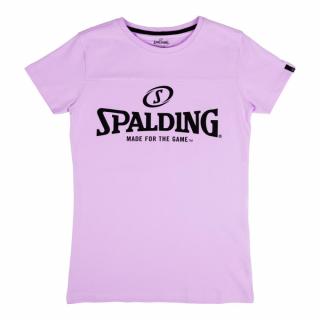 KOSZULKA ESSENTIAL LOGO WOMEN SPALDING - fioletowy