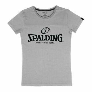 KOSZULKA ESSENTIAL LOGO WOMEN SPALDING - szary