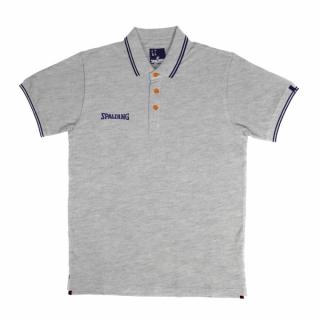 KOSZULKA ESSENTIAL POLO SPALDING - szary/granatowy