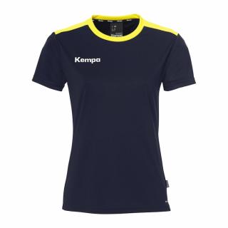 KOSZULKA MECZOWA EMOTION 27 WOMEN KEMPA - granatowy/neonowy żółty