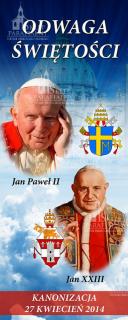 13. Dekoracja, baner Kanonizacja Jana Pawła II