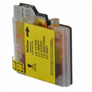 1x Tusz Do Brother LC-980 LC-1100 12ml Yellow