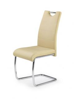 Krzesło K211 Chrom/Beżowy Ekoskóra