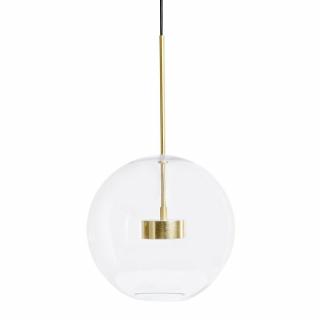 Lampa wisząca CAPRI złota - LED, aluminium, szkło