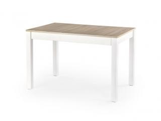Stół Rozkładany MAURYCY (120-160)x75 Dąb Sonoma/Biały