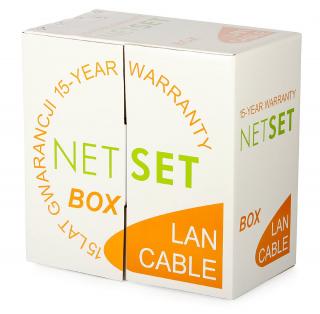 SKRĘTKA ZEWNĘTRZNA UTP NETSET / 5E / 305M / ŻEL