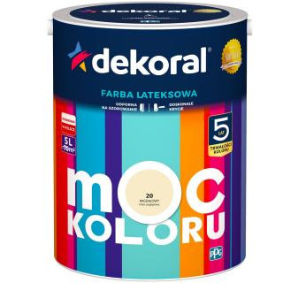 Farba Lateksowa Moc Koloru Migdałowy 5l Dekoral