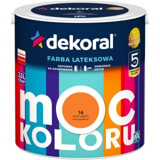Farba Lateksowa Moc Koloru Tutti-frutti 2,5l Dekoral