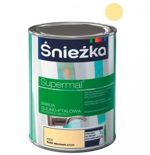 Emalia Olejno-Ftalowa SUPERMAL kość słoniowa 0,8L ŚNIEŻKA
