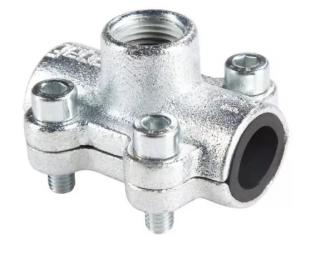 Obejma naprawcza z odejściem OBD 2x1 1/4 DN50 Agaflex