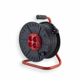 Przedłużacz bębnowy 25m czterokrotny z uziemieniem 3x1mm2 PZB-40-25G1 Elgotech