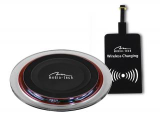 Media-Tech Ładowarka bezprzewodowa Cristal Wireless Charger Set MT6271
