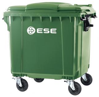 Pojemnik na odpady 1100l ESE Zielony