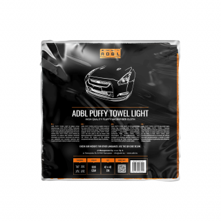ADBL Puffy Towel Light – mikrofibra do docierania wosków i past polerskich, 41x41cm, 600gsm