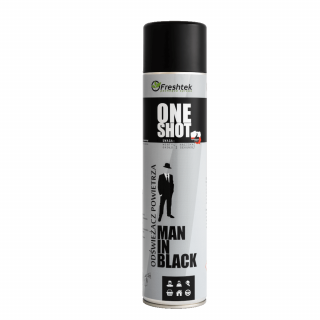 Freshtek One Shot Man in Black – odświeżacz powietrza, męskie perfumy 600ml