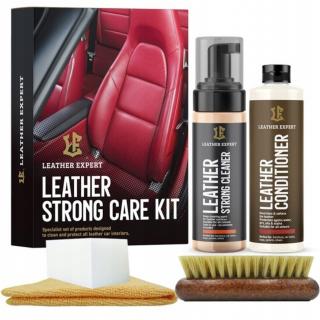 Leather Expert Strong Care Kit – zestaw do czyszczenia i konserwacji skóry