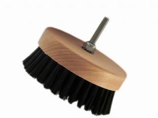 Monster Shine Carpet Hard Brush – twarda szczotka na wkrętarkę lub wiertarkę do czyszczenia tapicerki, czarna