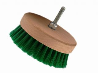 Monster Shine Carpet Soft Brush – miękka szczotka na wkrętarkę do czyszczenia tapicerki, zielona