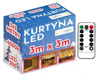Kurtyna LED 300 diod 3x3m 311334A BARWA CIEPŁA /ZIMNA
