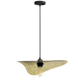 LAMPA APP1468-1CP CZARNA/STARE ZŁOTO SUFITOWA WISZĄCA