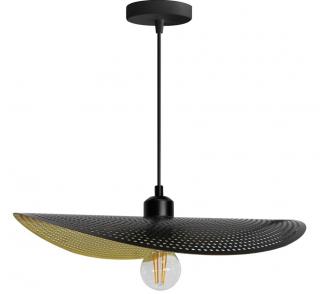 LAMPA APP1470-1CP CZARNA/STARE ZŁOTO SUFITOWA WISZĄCA