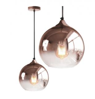 LAMPA SUFITOWA APP313-1CP WISZĄCA SZKLANA RÓŻOWE ZŁOTO
