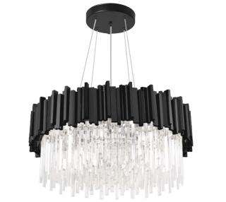 LAMPA SUFITOWA PLAFON KRYSZTAŁOWA APP1481-1C BLACK MATT