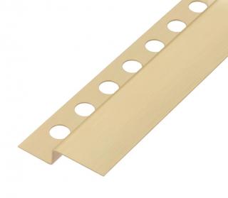 LISTWA BRODZIKOWA CZOŁOWA ZŁOTA SZCZOTKOWANA 120CM