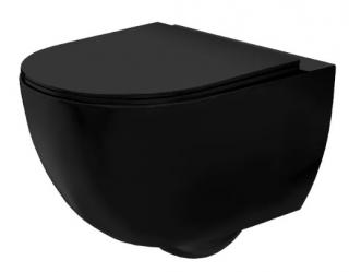 MISA WC REA CARLO MINI BLACK MAT - PODWIESZANA 49x37,5cm