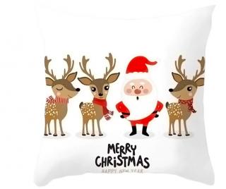 Poszewka na poduszkę świąteczną 3D 32 "N" merry christmas