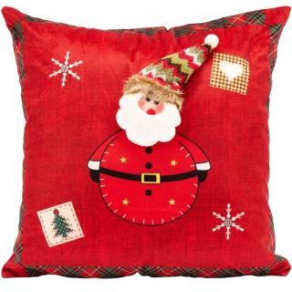 Poszewka świąteczna na poduszkę 45x45 RED YX023 MIKOŁAJ