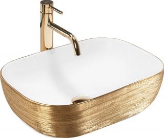 UMYWALKA REA BELINDA WHITE GOLD BRUSH - NABLATOWA 46,5X33cm