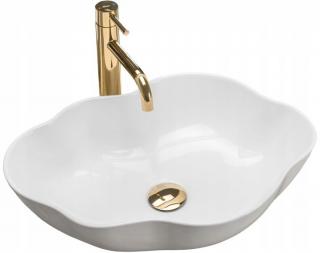 UMYWALKA REA PEARL WHITE - NABLATOWA 51,5x37,5cm
