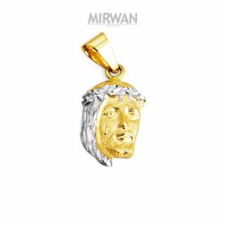 Złoty medalik Jezus diamentowany MIRWAN.PL