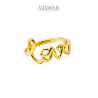 Złoty pierścionek LOVE MIRWAN.PL