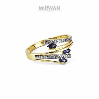 Złoty pierścionek MIRWAN.PL