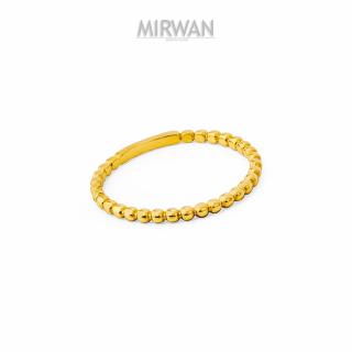 Złoty pierścionek modowy kulkowy MIRWAN.PL