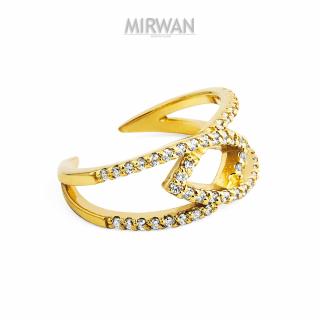 Złoty pierścionek modowy MIRWAN.PL