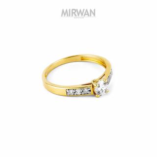 Złoty pierścionek pr 585 zaręczynowy MIRWAN.PL