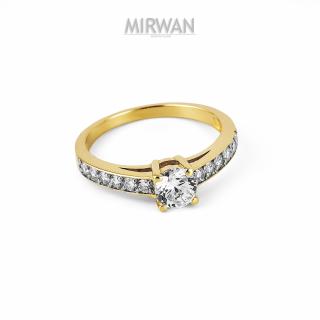 Złoty pierścionek zaręczyny MIRWAN.PL