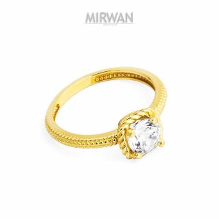 Złoty pierścionek ze sznureczkiem wokół oczka MIRWAN.PL