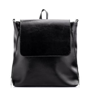 Plecak torba ze skóry czarny Telimene PK22