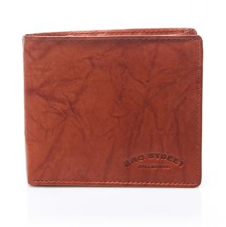 Skórzany męski portfel duży brązowy C65