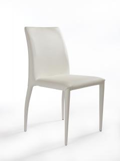 Krzesło GOA skóra naturalna biała
