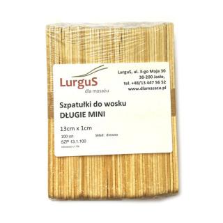 Szpatułki do wosku DŁUGIE MINI (100 sztuk)