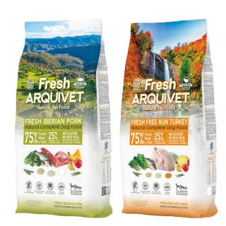 ARQUIVET FRESH Półwilgotna karma dla psa indyk, ryba, wieprzowina iberyjska MIX 2x10 kg