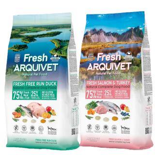 ARQUIVET FRESH Półwilgotna karma dla psa MIX SMAKÓW kaczka, łosoś, indyk, ryba oceaniczna 2x10kg